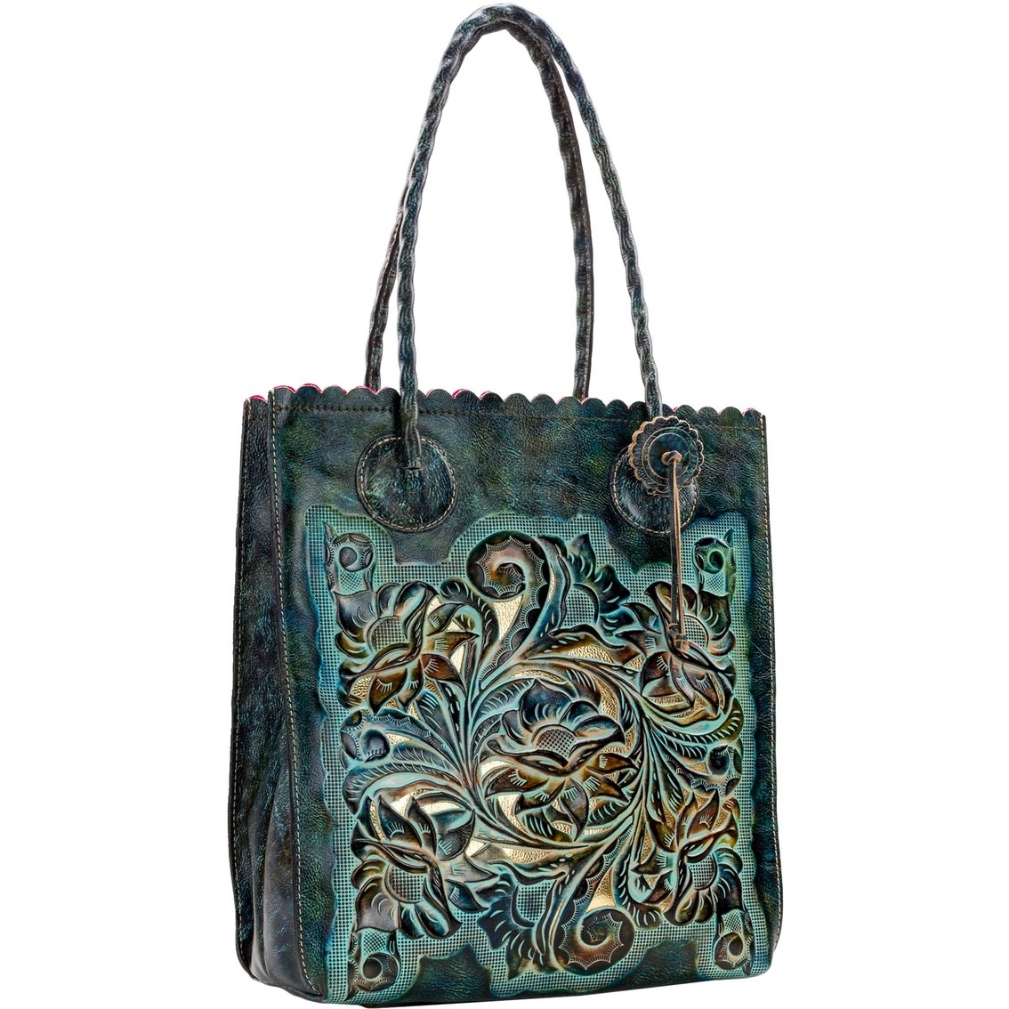 Patricia Nash Turquoise Leather Cavo Tote | Totes & Shoppers | Mother's ...