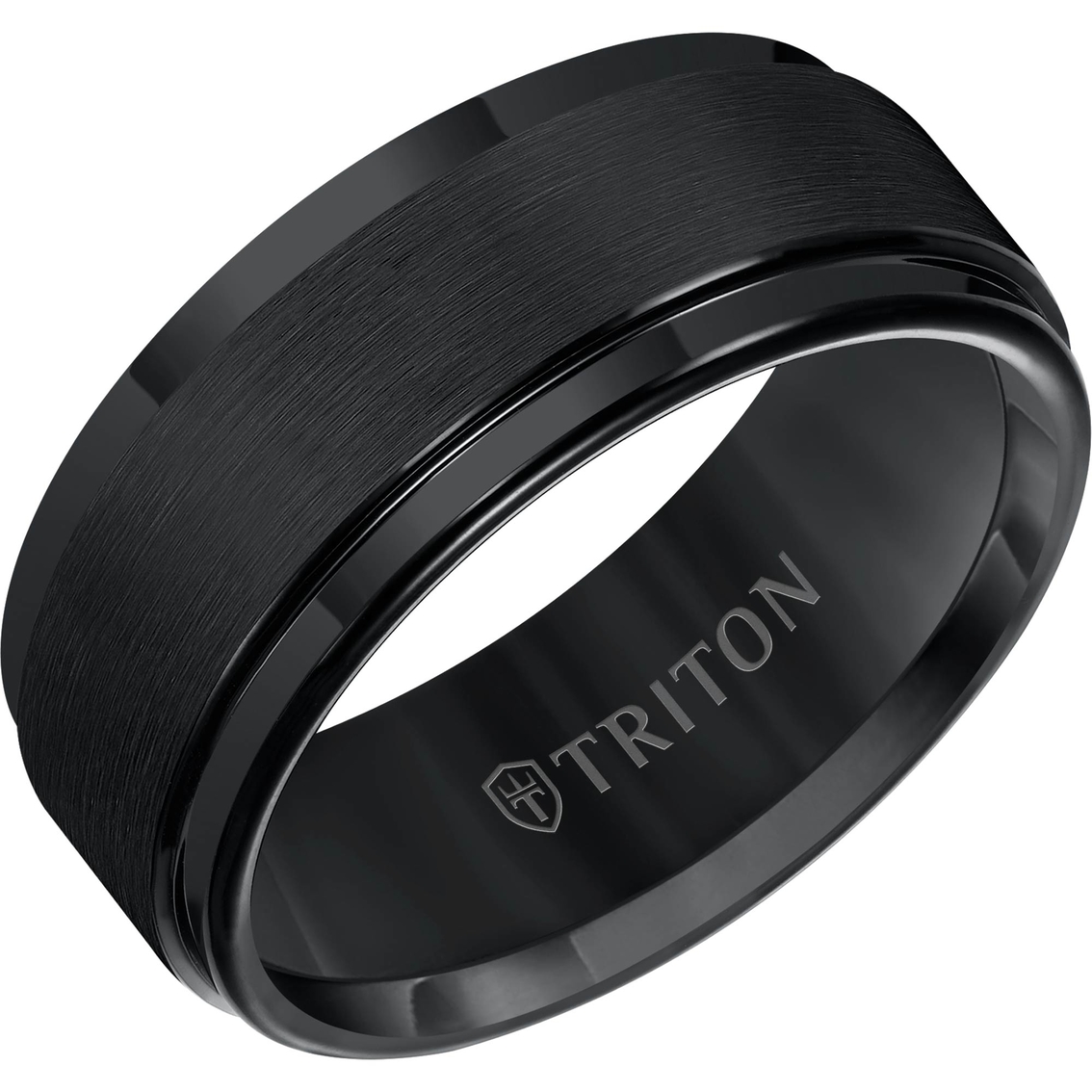 Triton Black Tungsten Carbide 9mm Band - Image 2 of 2