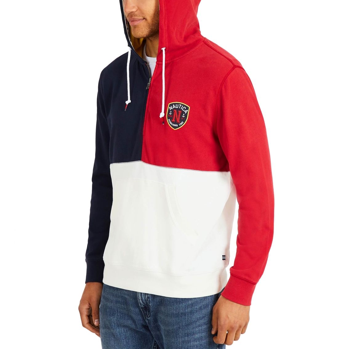 Nautica Fashion Blocked Pullover Hoodie - Image 3 of 4