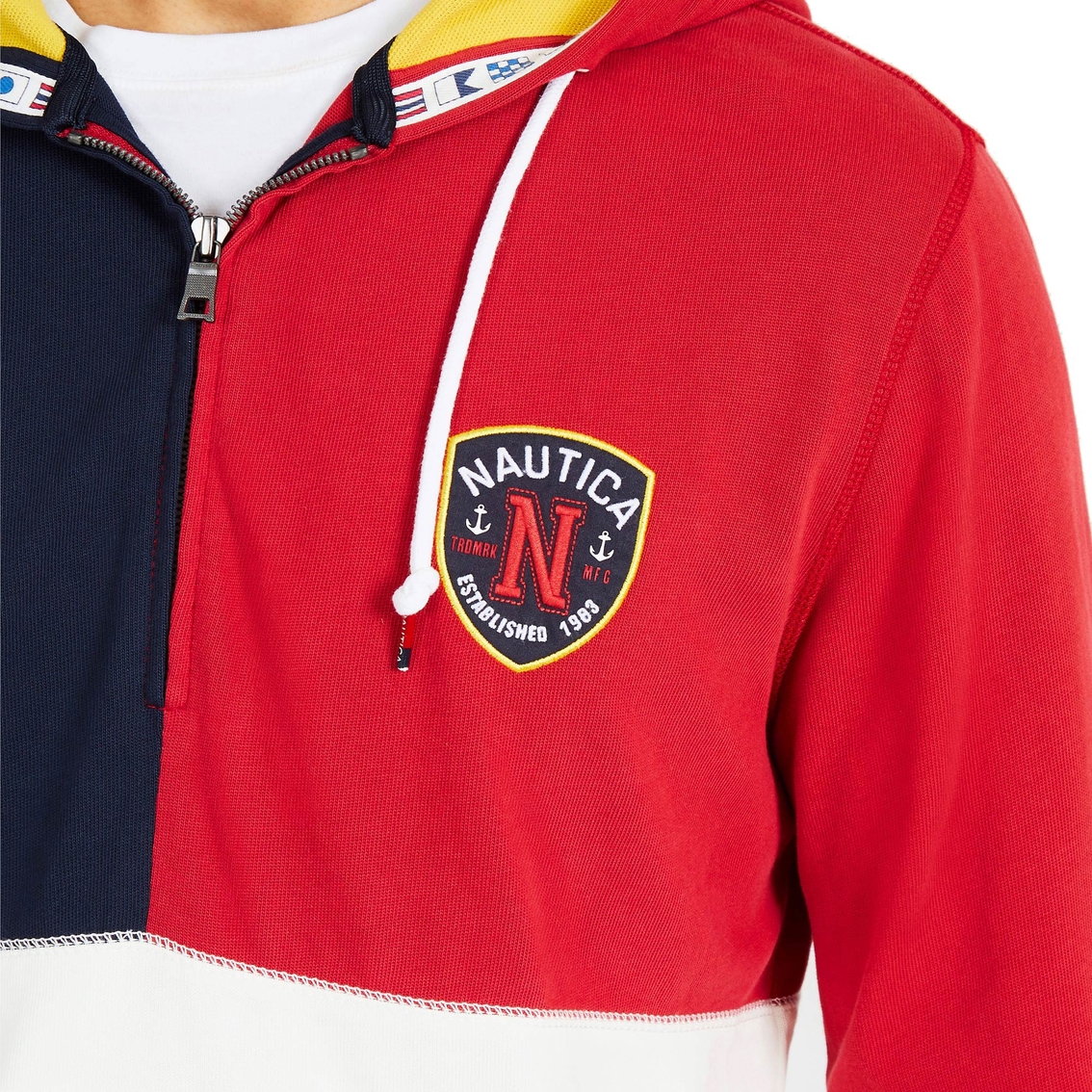 Nautica Fashion Blocked Pullover Hoodie - Image 4 of 4