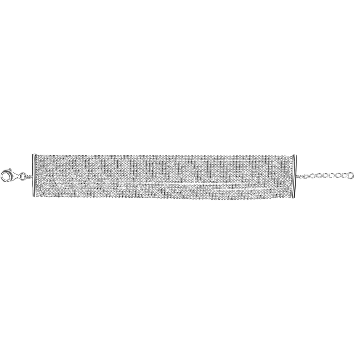 Sterling Silver Multi Strand Diamond Cut Bead Bracelet - Image 2 of 2