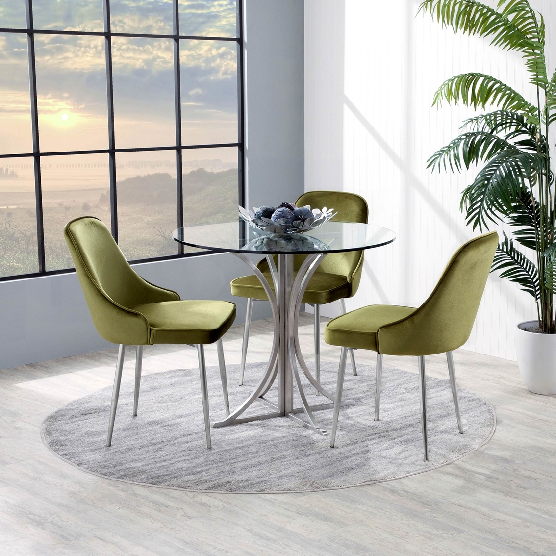 LumiSource Marcel Dining Chair Set of 2 - Image 4 of 4