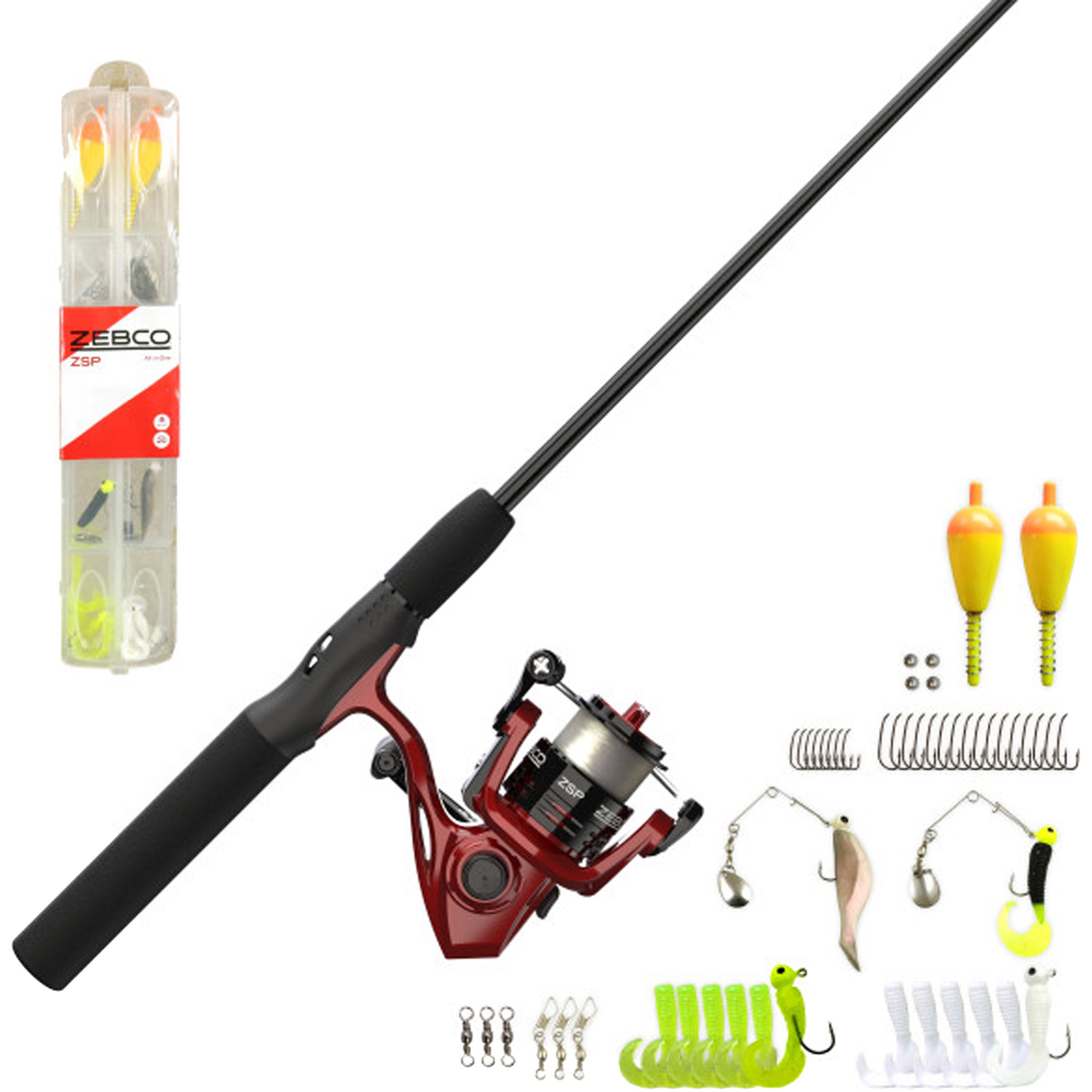 Zebco Zsp 20602ml Spinning Reel Combo Tackle 8, Freshwater Rods & Reels, Sports & Outdoors