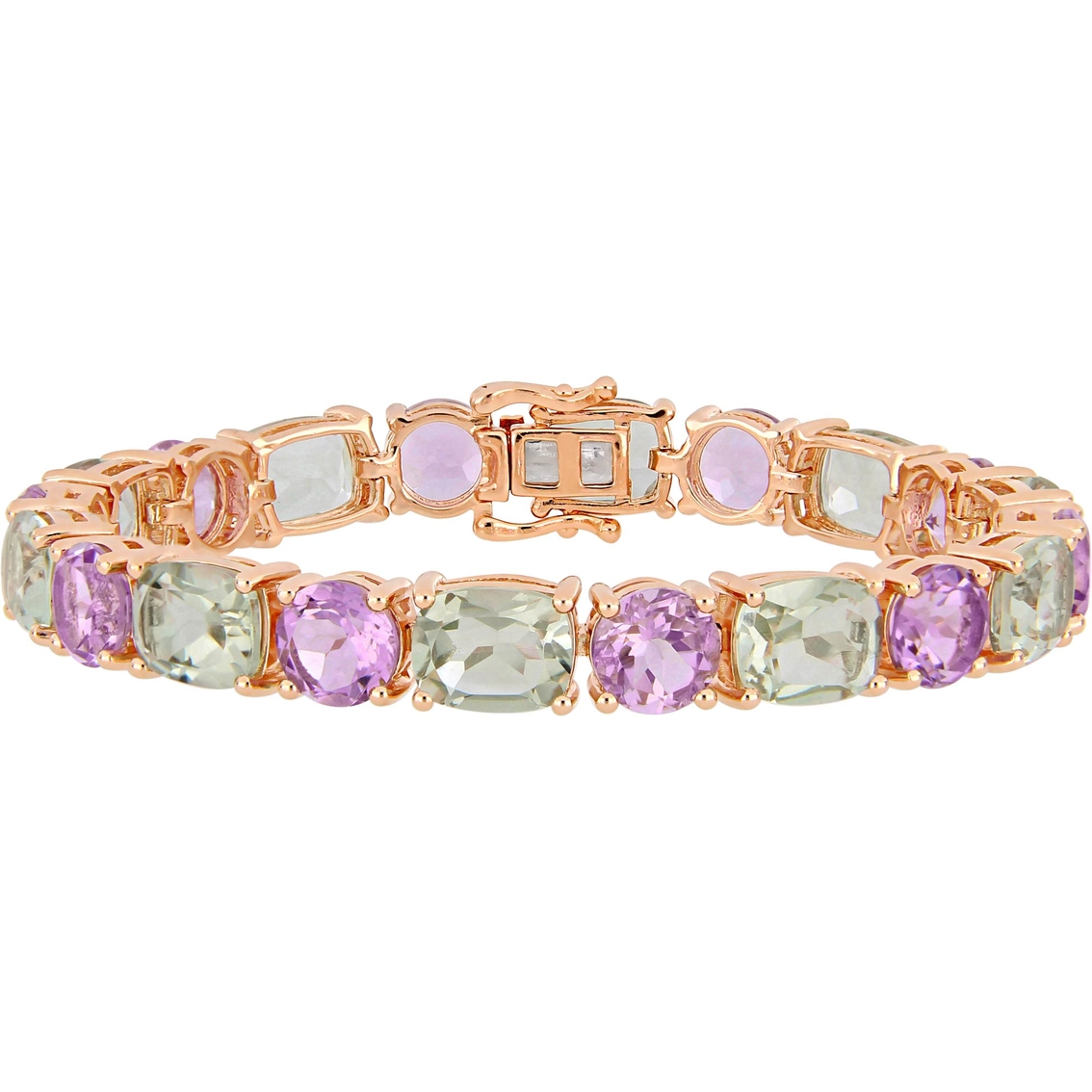 Sofia B. Sterling Silver and Amethyst Tennis Bracelet - Image 1 of 3