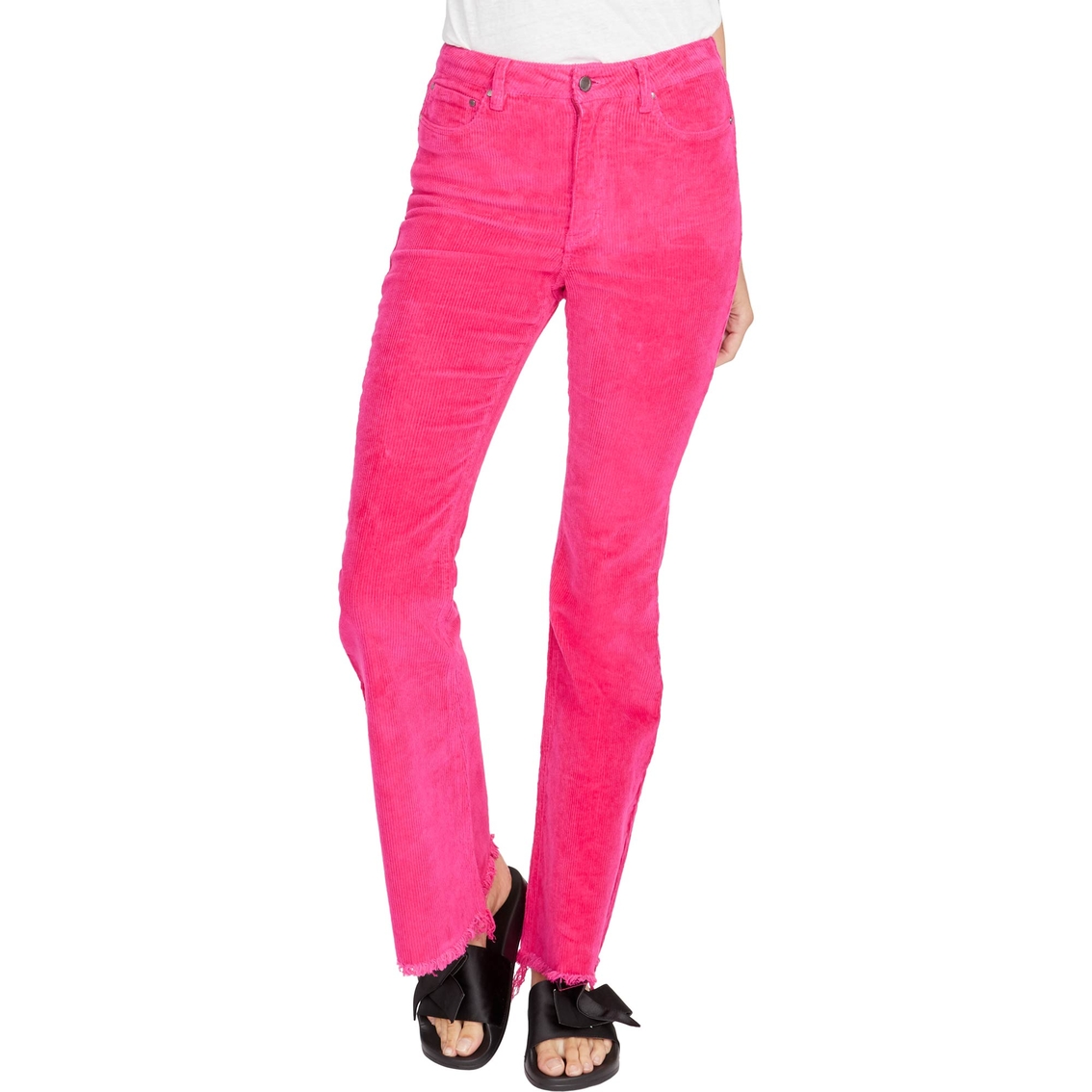 Rachel Roy Hi Rise Frayed Hem Corduroy Flare Jeans | Jeans | Clothing ...