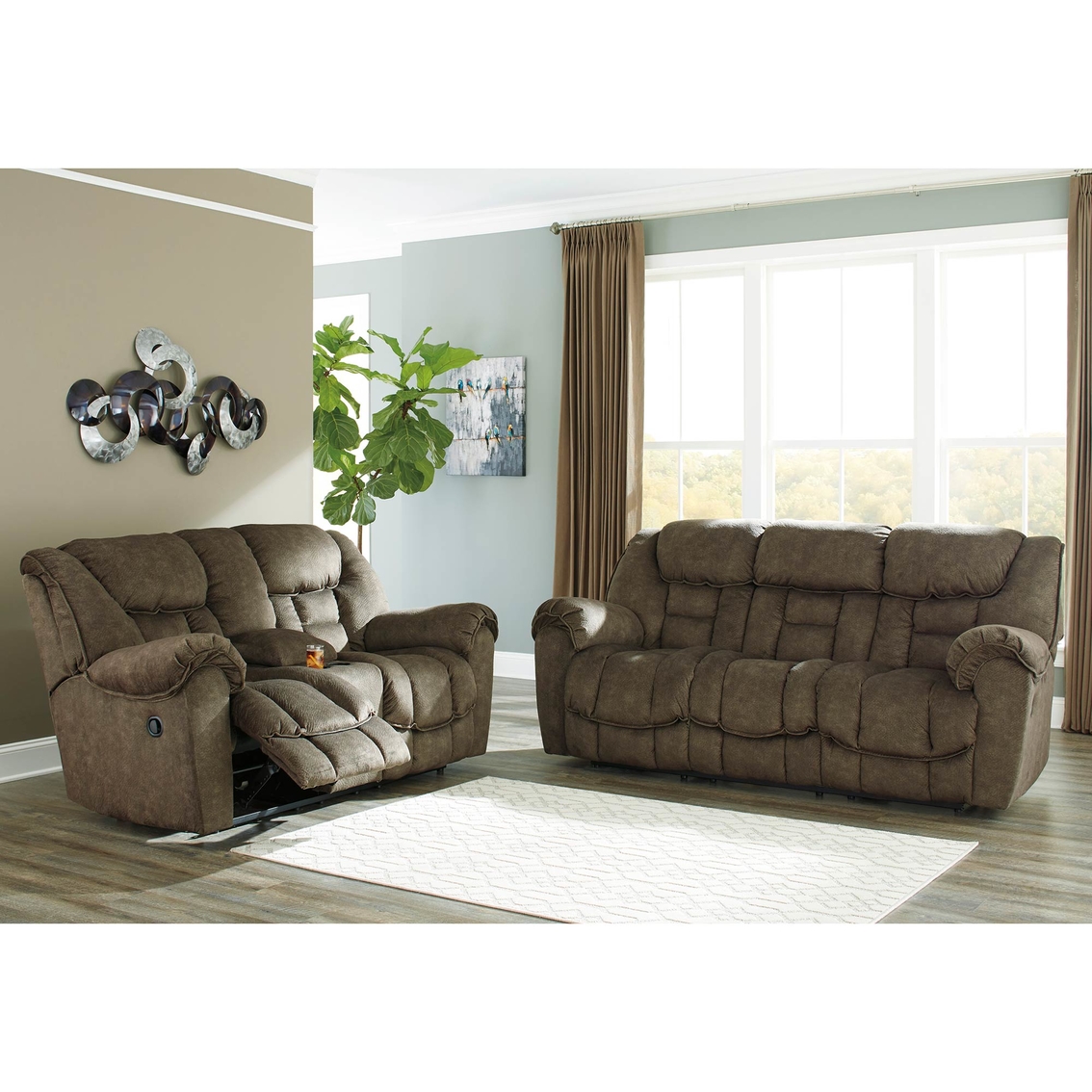 Signature Design By Ashley Capehorn Reclining Sofa And