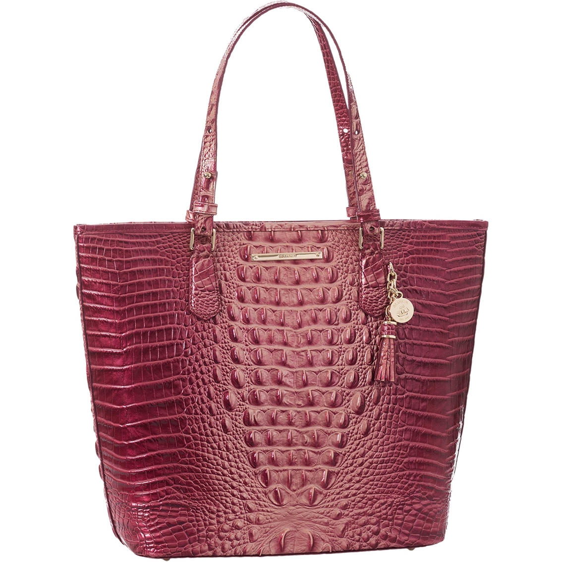 Brahmin Asher Melbourne Lotus Leather Tote - Image 2 of 4