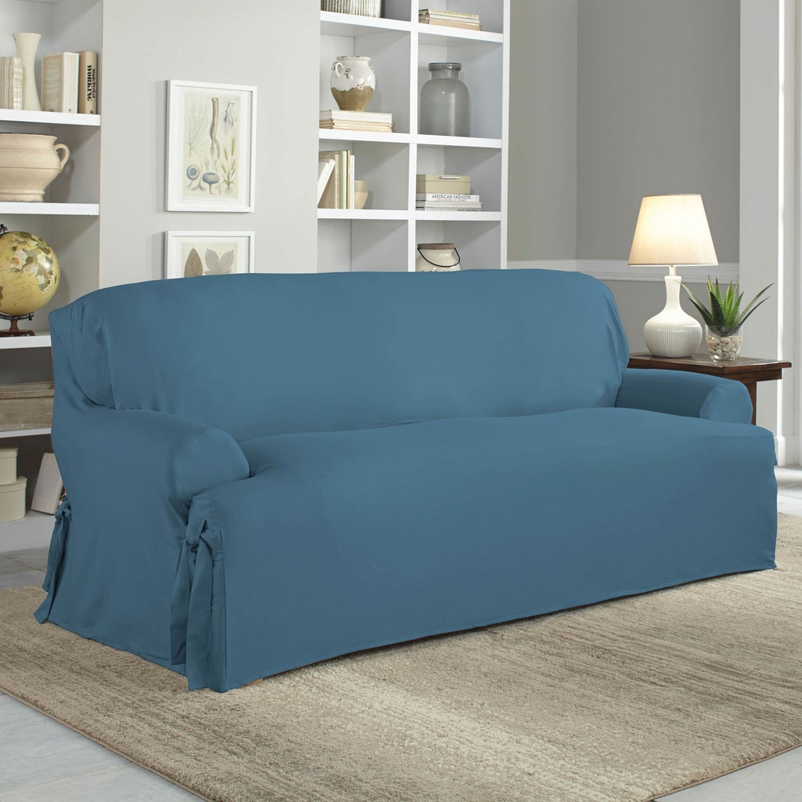 Serta Relaxed Fit Cotton Duck T Cushion Sofa Slipcover