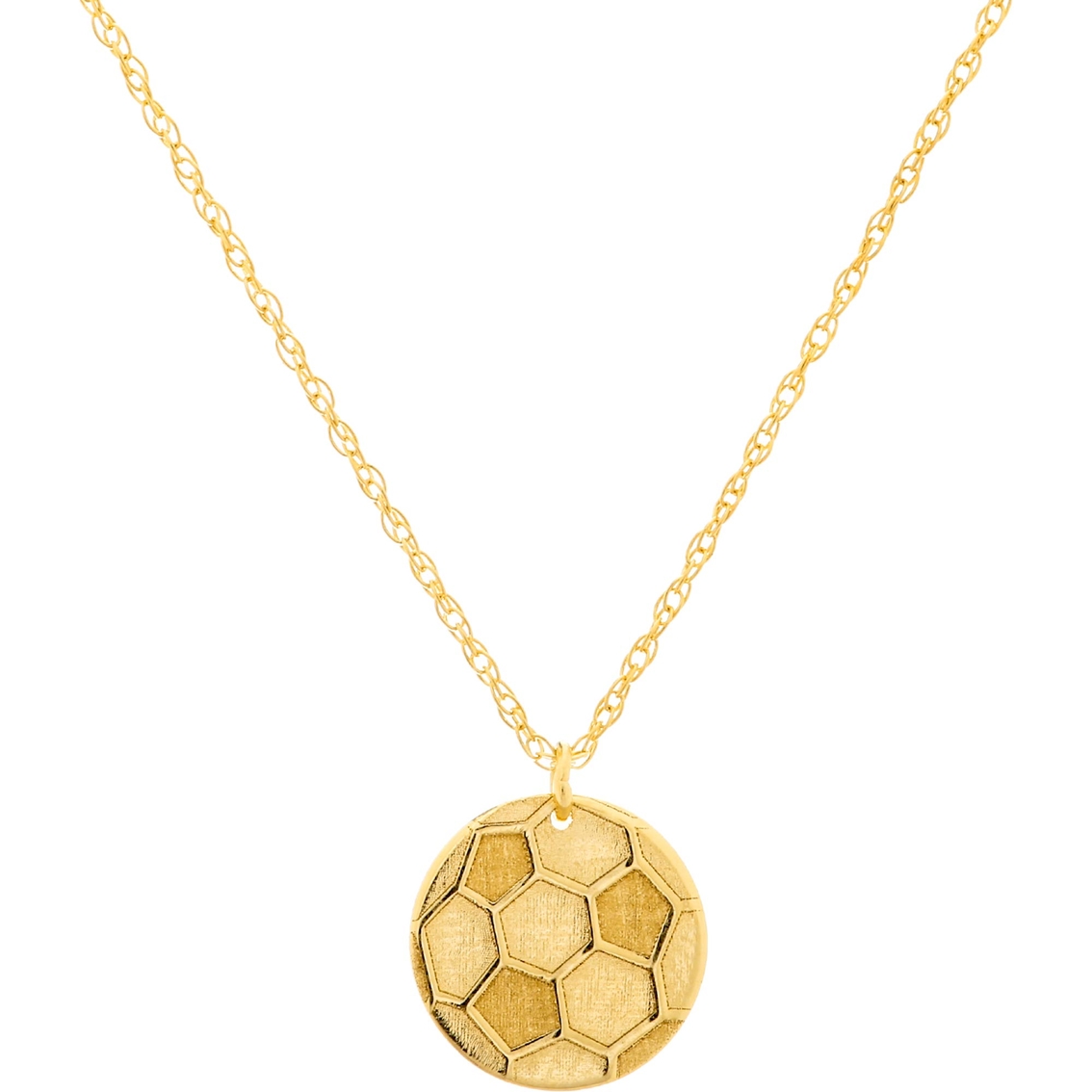 14K Real Solid Yellow Gold Soccer Ball Pendant For Men Women Soccer Ball Pendant 