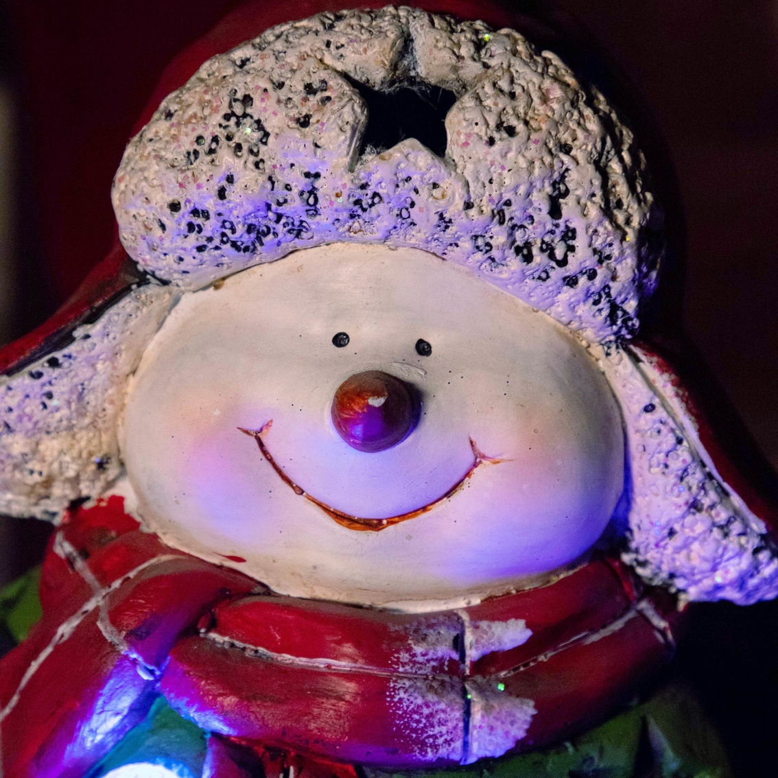 19 in. Snowman on Sleigh - Image 2 of 4