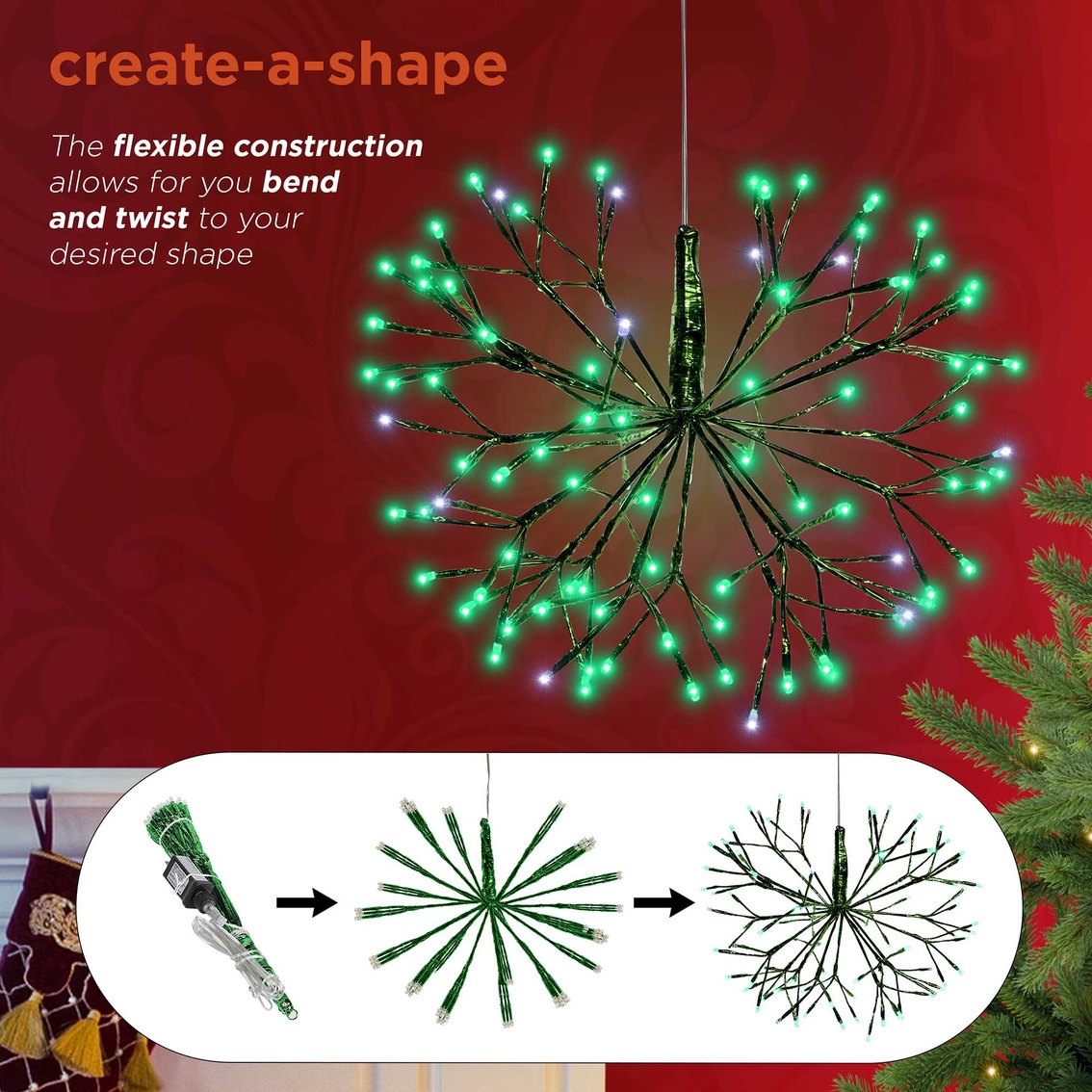 Christmas Green Snowflake Ornament - Image 5 of 8