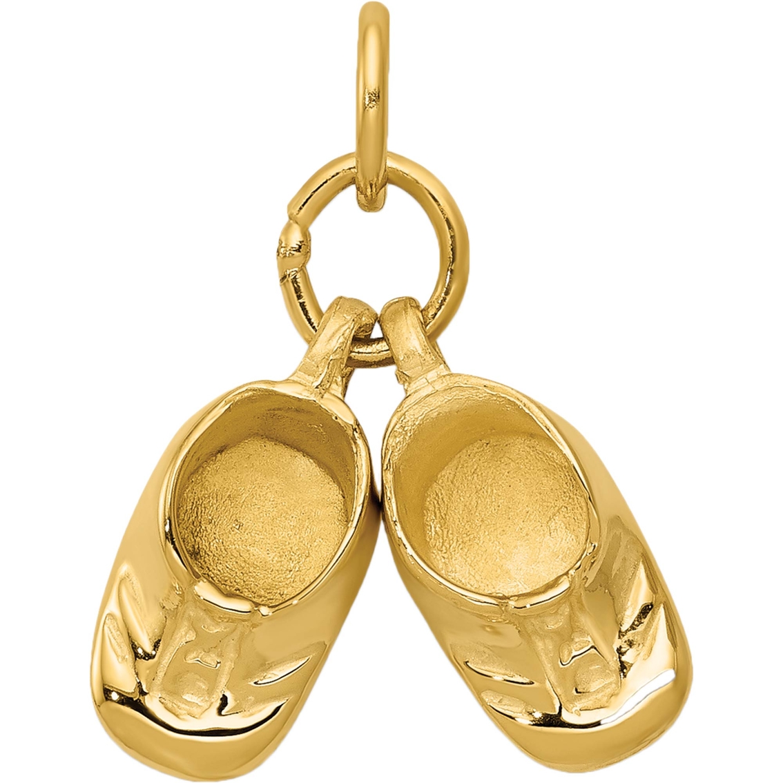 14k Yellow Gold Polished Baby Shoes Charm | {category} | {parent ...