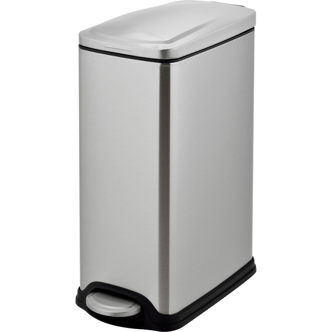 Simply Perfect Slim Trash Bin With Stainless Steel Lid 10l | Trash Cans ...