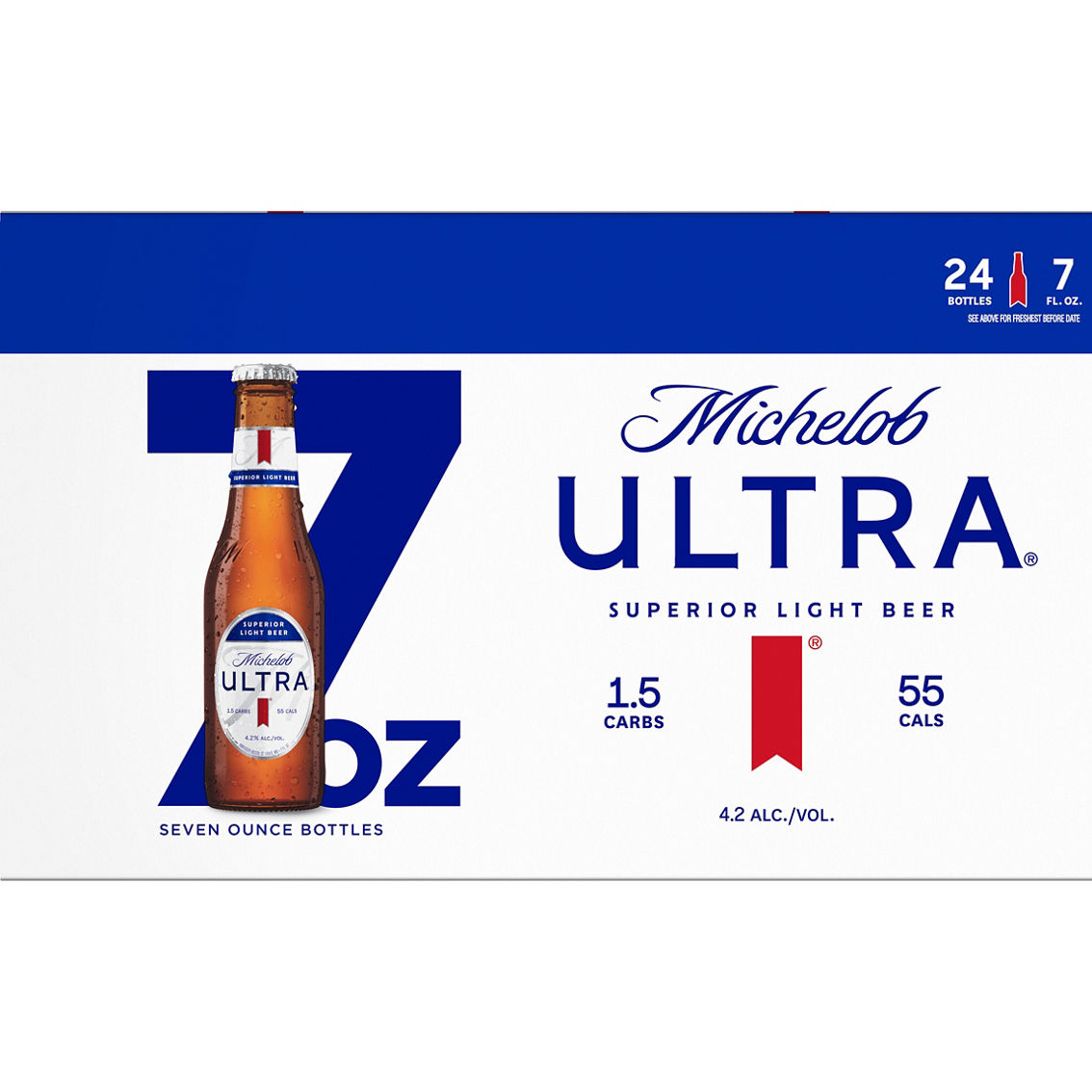 Michelob Ultra Light Beer 24 Pk 7 Oz