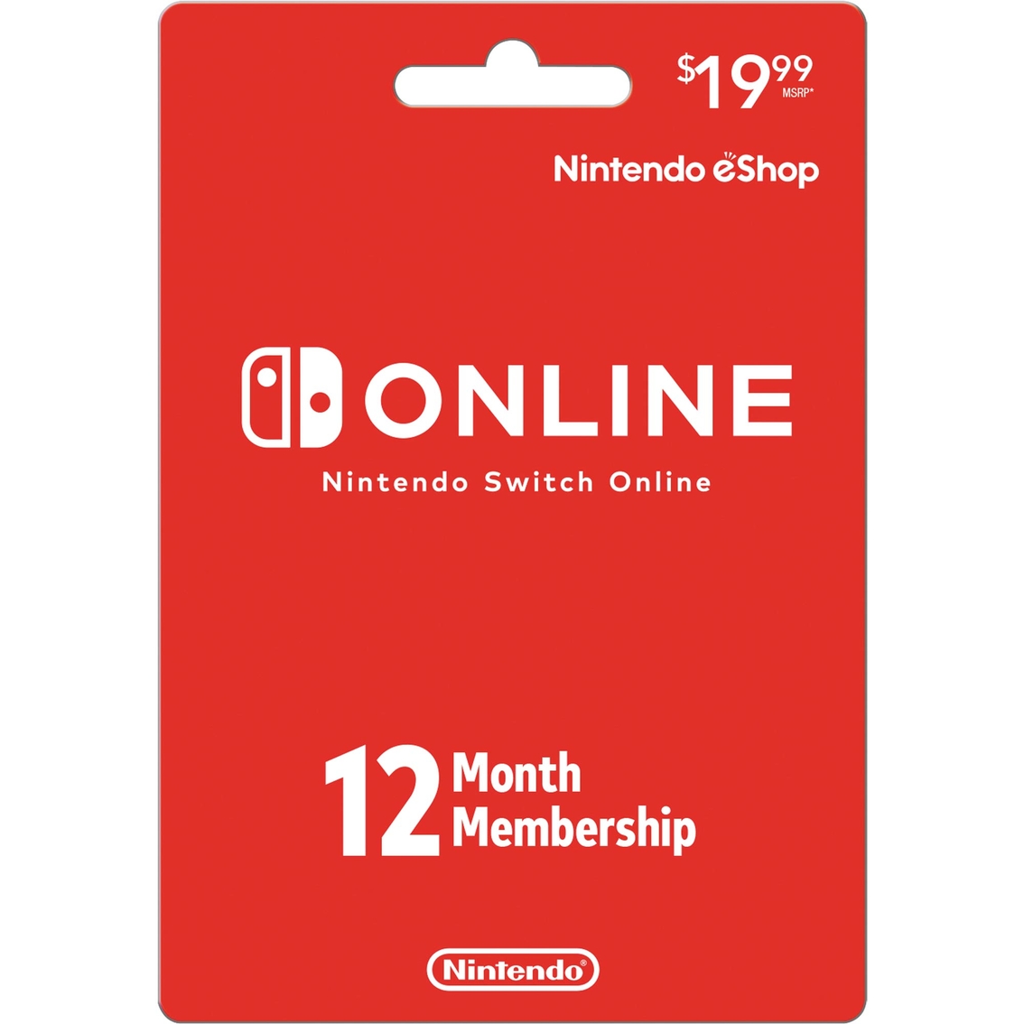 Nintendo Switch Online 12 Month Membership Card | Music ...