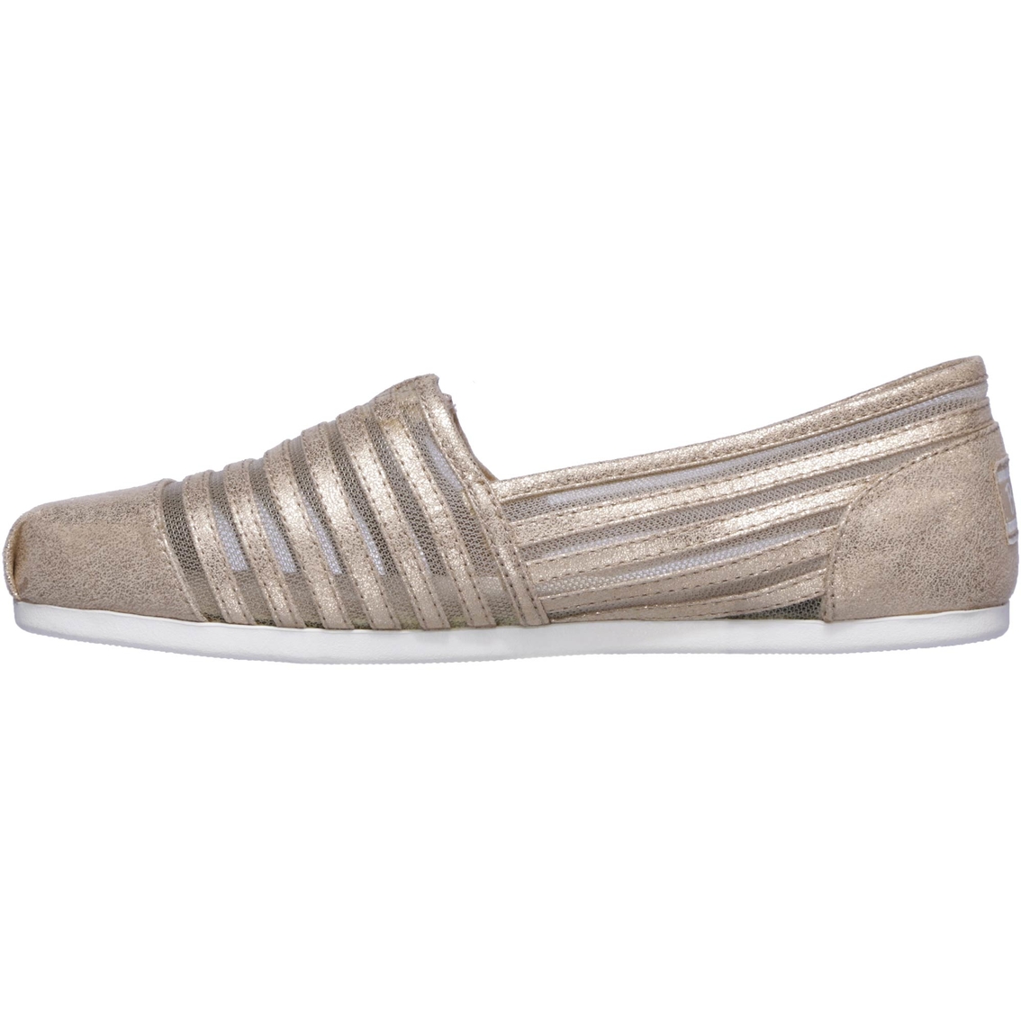 BOBS Women's Plush Obsessed Leather and Mesh Slip On Shoes - Image 3 of 6