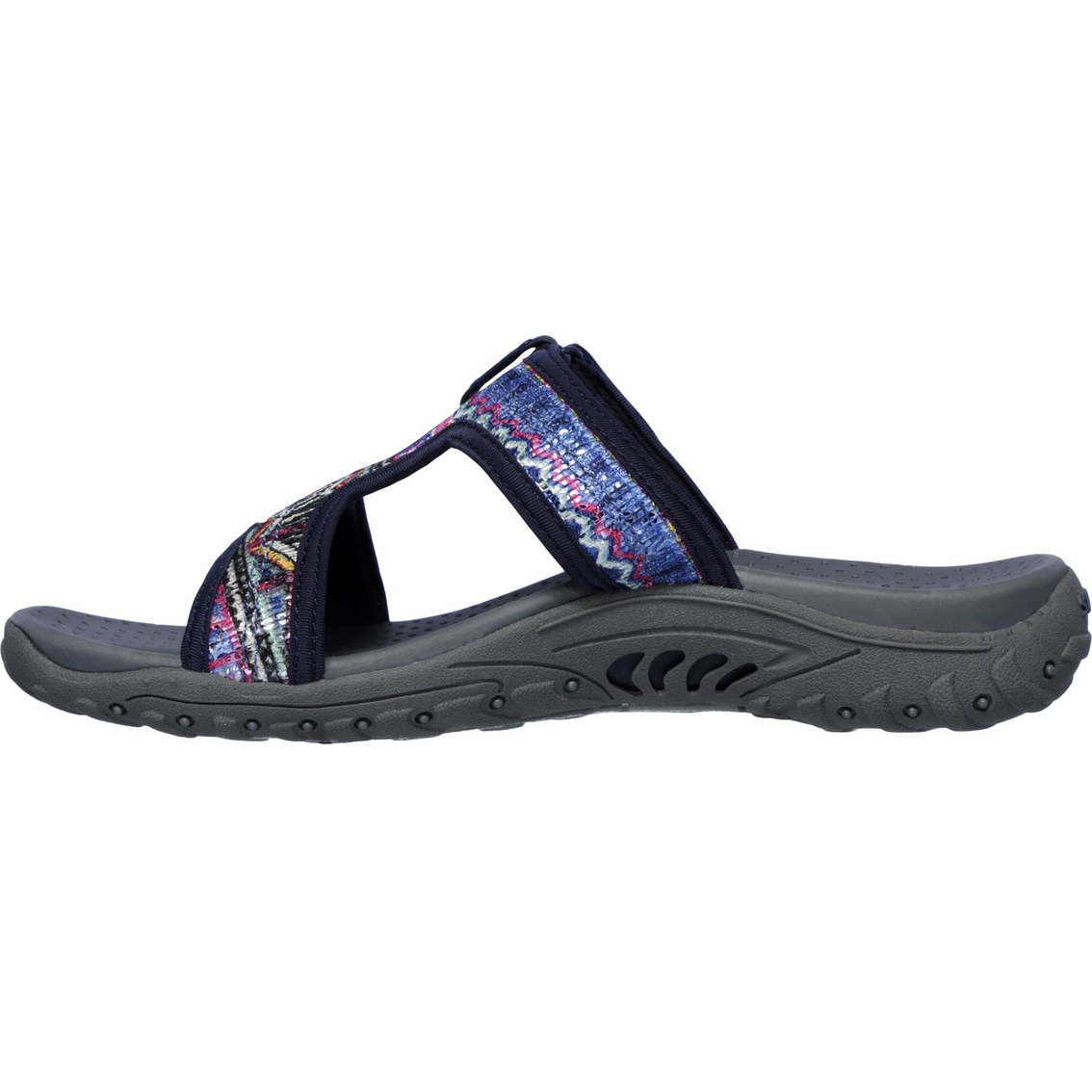 Skechers Women's Reggae Sequined T Strap Slide Sandals | Flats | Shoes ...