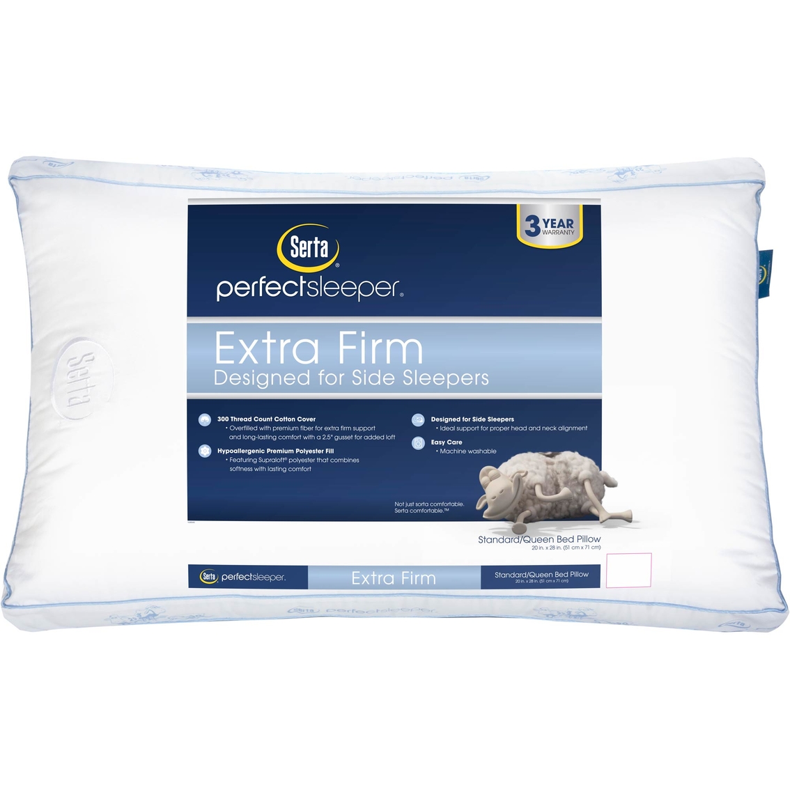 Serta Perfect Sleeper Extra Firm Pillow | Bed Pillows | Household 