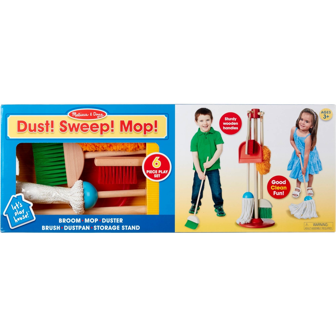 Let'S Play House Dust Sweep Mop The Original Pretend Play Cleaning Set Gift 
