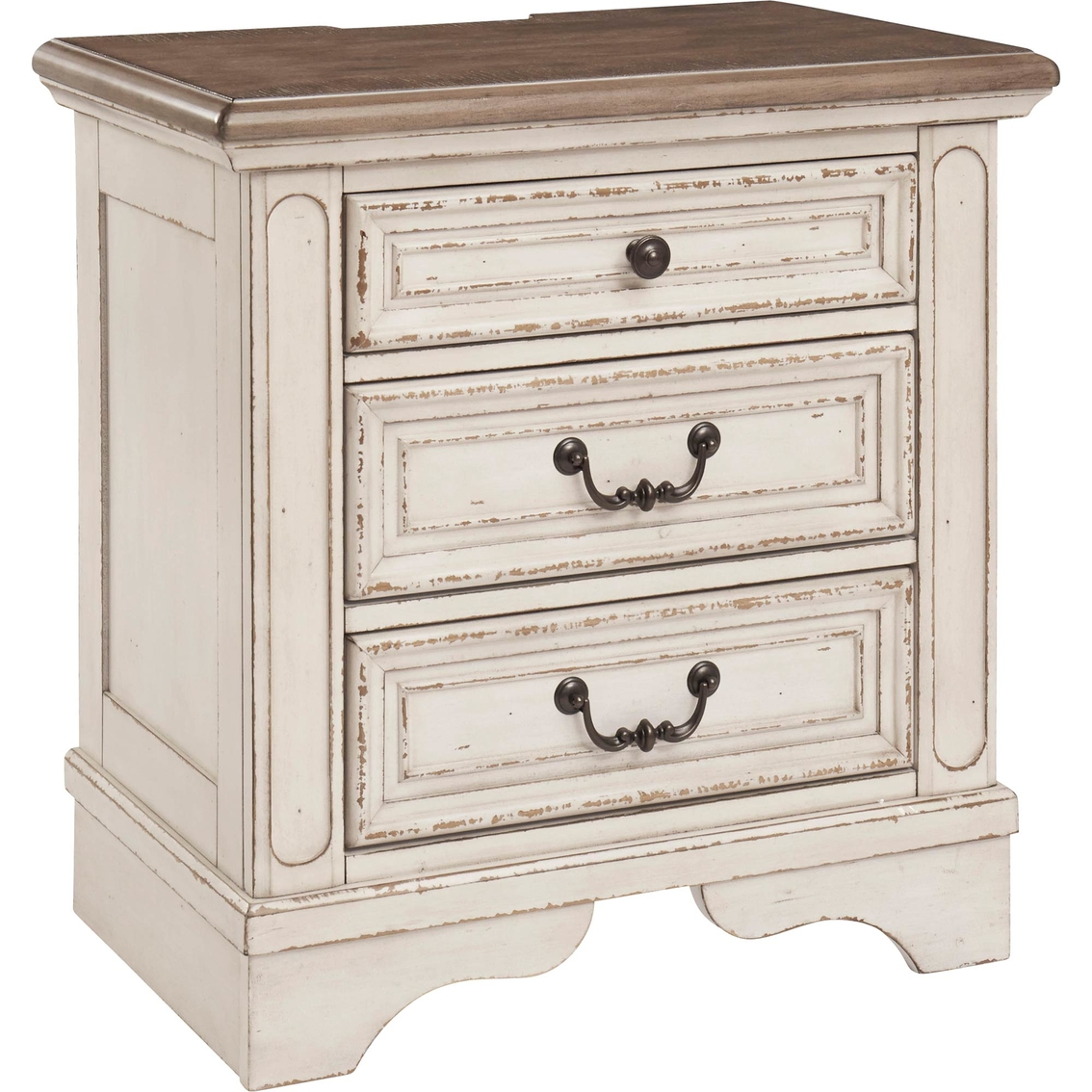Signature Design by Ashley Realyn 3 Drawer Nightstand - Image 2 of 4