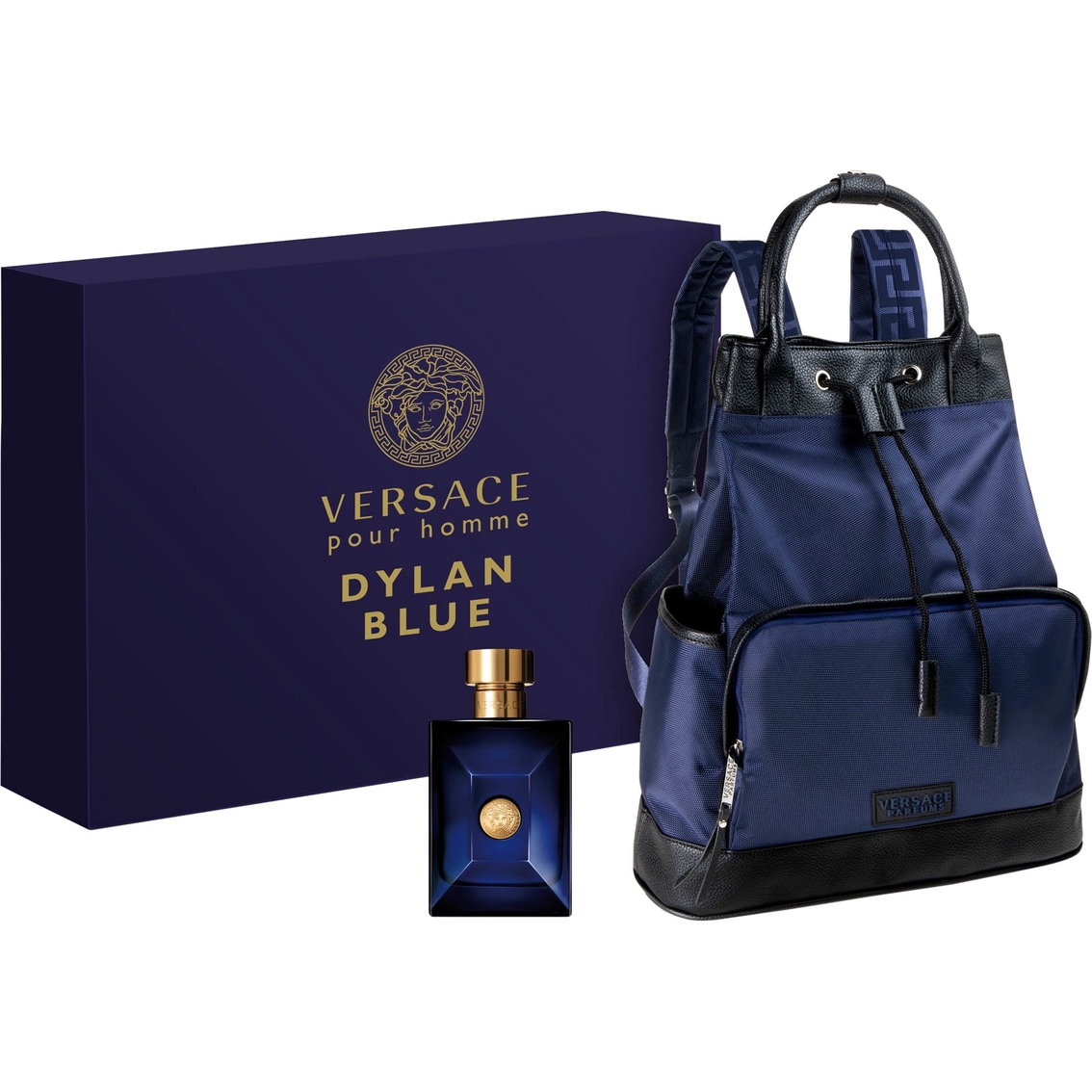 versace dylan blue with backpack
