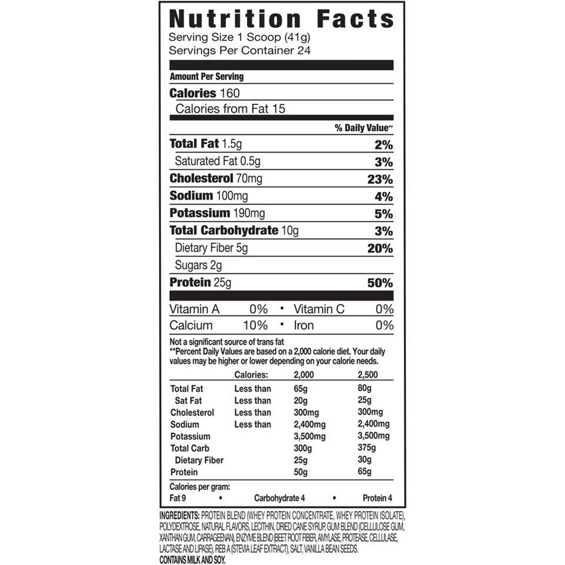 Performance Inspired Isolate Whey Protein Powder Drink Mix 2.4 lb. - Image 2 of 2