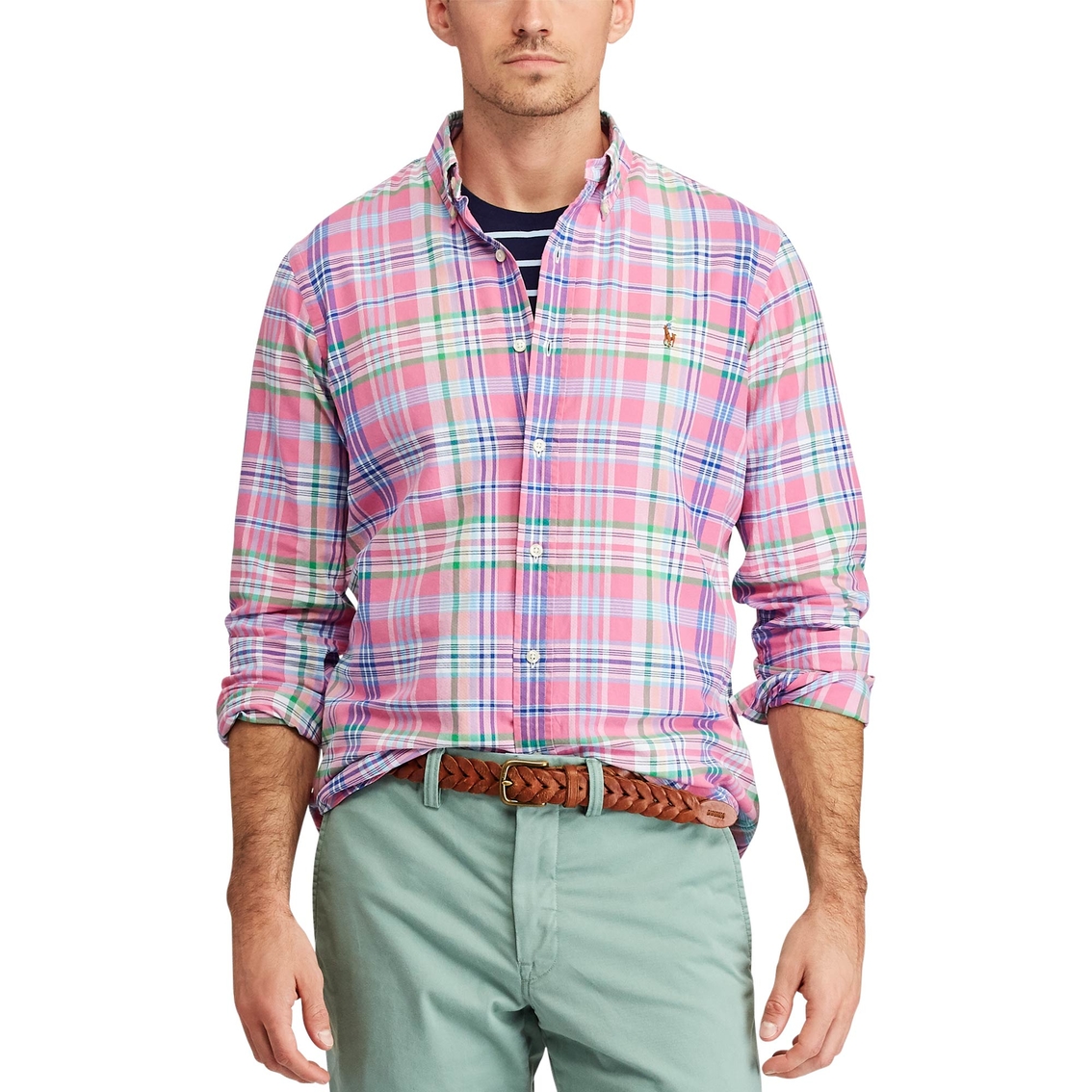 Polo Ralph Lauren Classic Fit Plaid Oxford Shirt | Shirts | Clothing