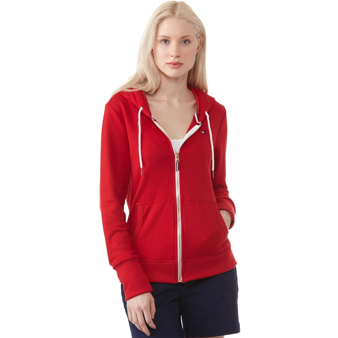 Tommy Hilfiger Solid Zip Hoodie | Tops | Clothing & Accessories | Shop ...