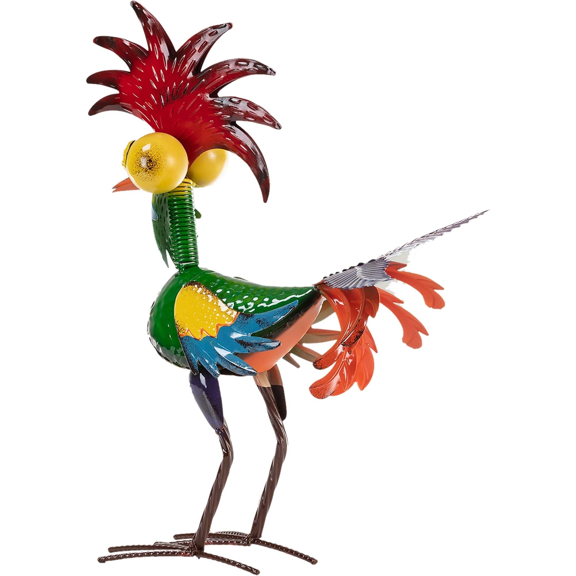 Alpine Wacky Tropical Metal Rooster Decor - Image 3 of 6