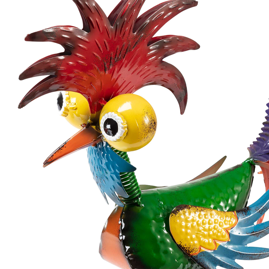 Alpine Wacky Tropical Metal Rooster Decor - Image 5 of 6