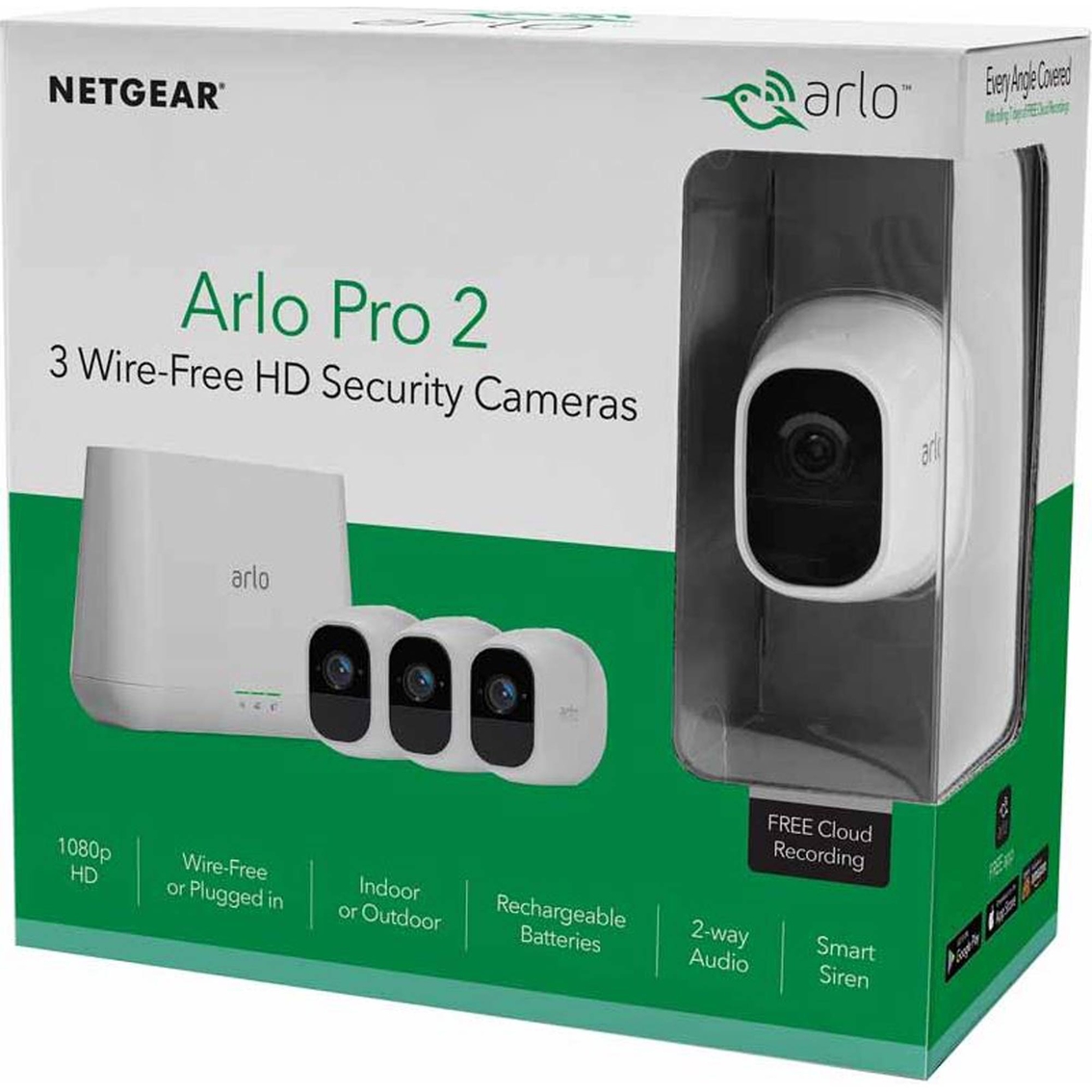 arlo pro 4 wire free hd security camera