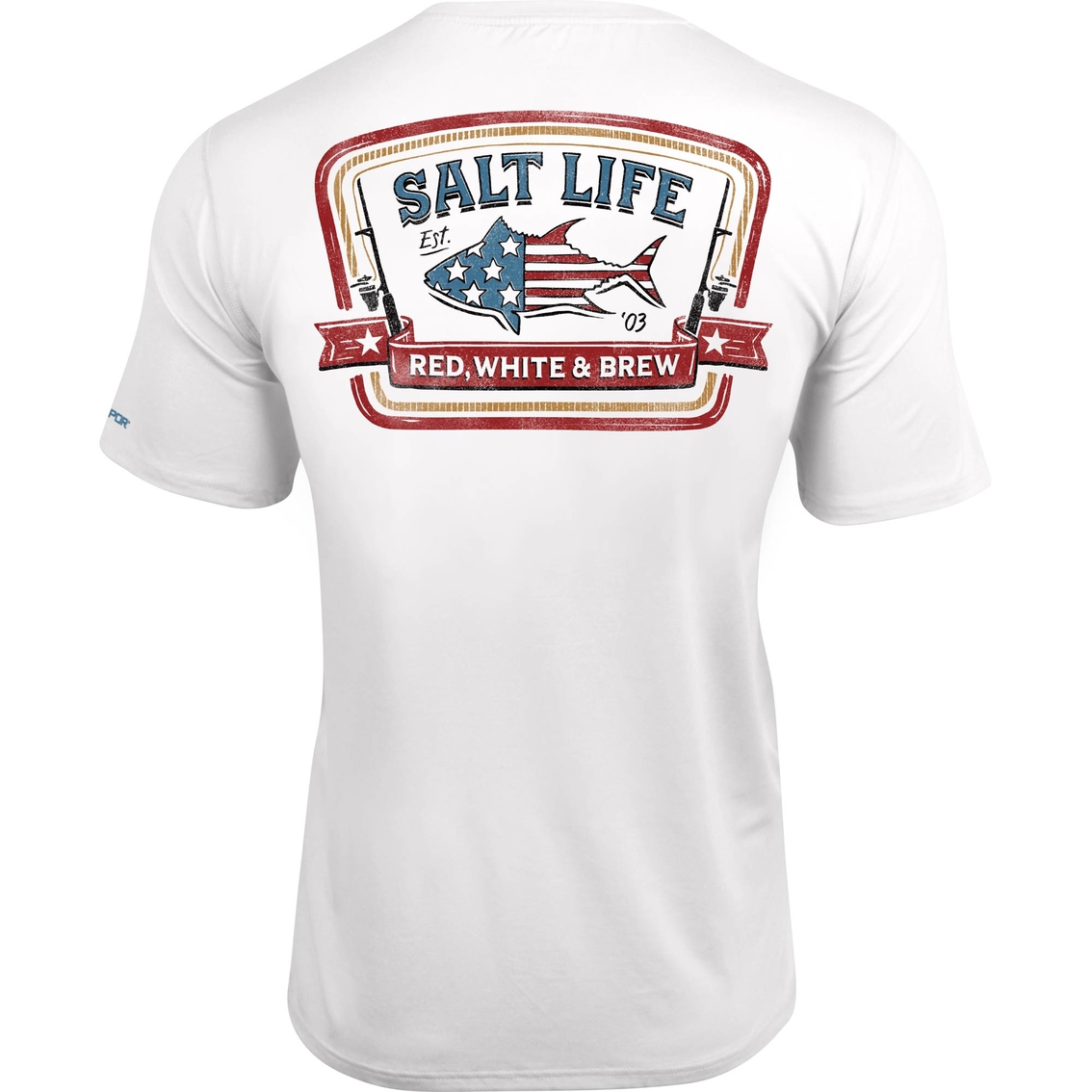 Salt Life Red White and Brew Performance Pocket Tee - Image 2 of 2