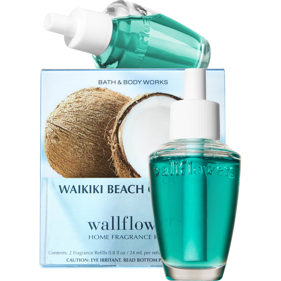 Bath Body Works Wallflower 2 Pack Waikiki Beach Coconut Bath