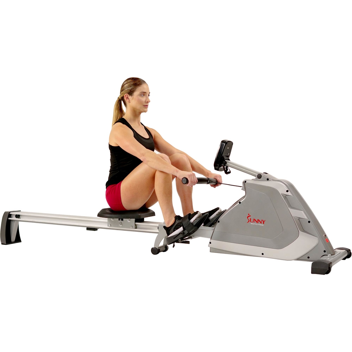 Sunny Health & Fitness Programmable Magnetic Rower - Image 3 of 4