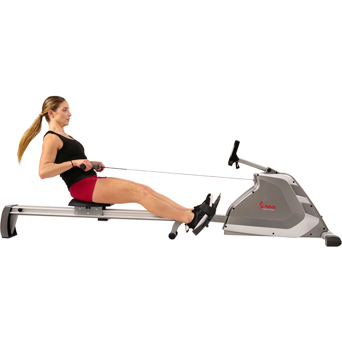 Sunny Health & Fitness Programmable Magnetic Rower - Image 4 of 4