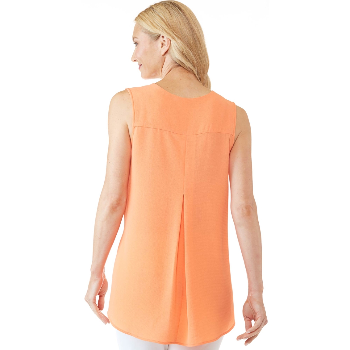 Passports V Neck Crepe Woven Top - Image 2 of 3