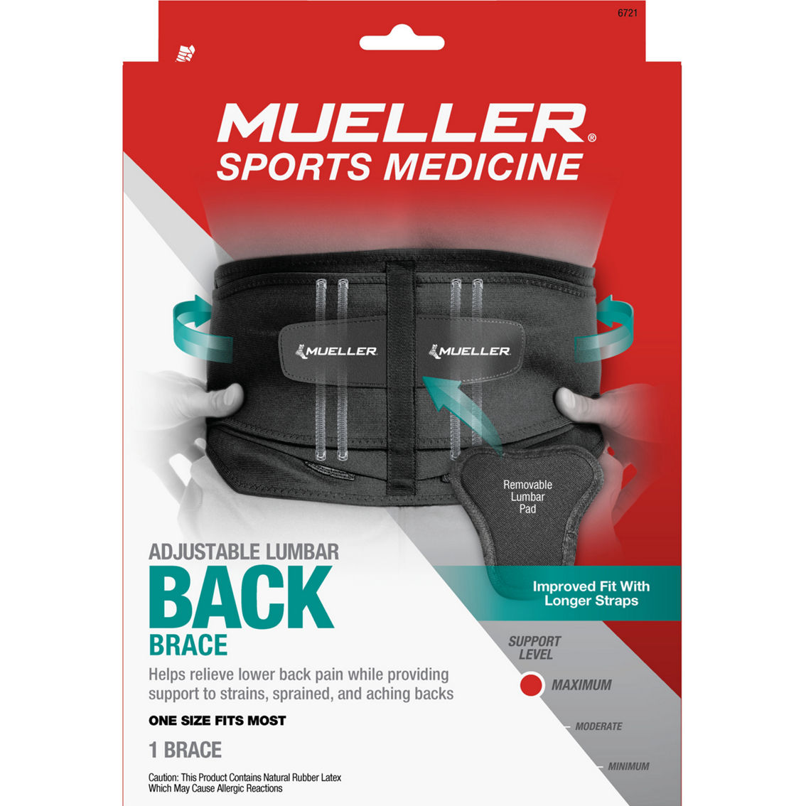 Mueller Lumbar Back Brace, Braces & Therapy
