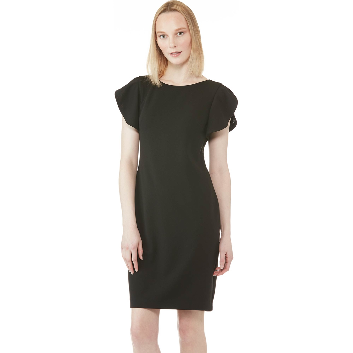 Calvin Klein Solid Sheath Split Sleeve Dress | Dresses | Clothing ...
