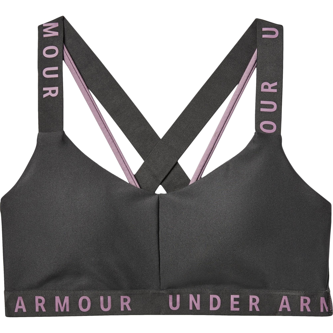 Under Armour Wordmark Strappy Sportlette Bra, Bras, Clothing &  Accessories