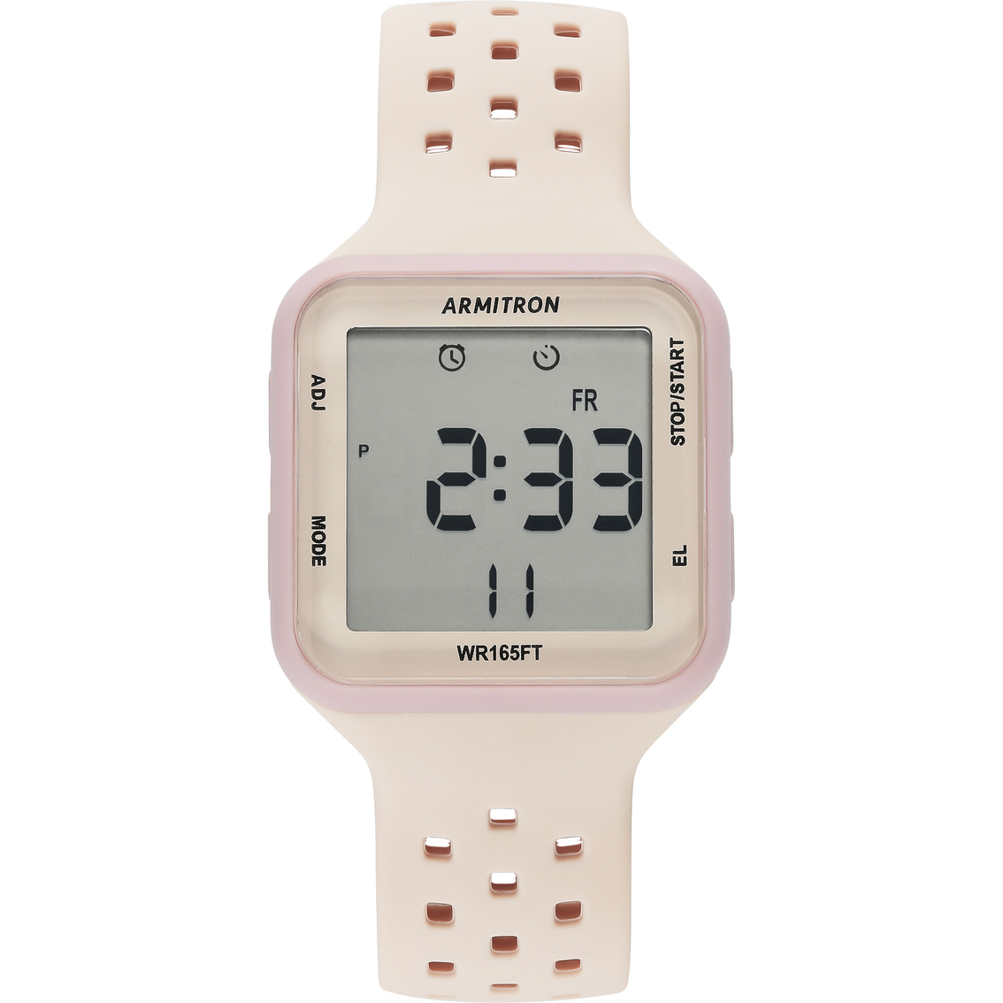 Armitron Sport Women's Digital Chronograph Blush Silicone Strap Watch 40/8417LBH - Image 1 of 2