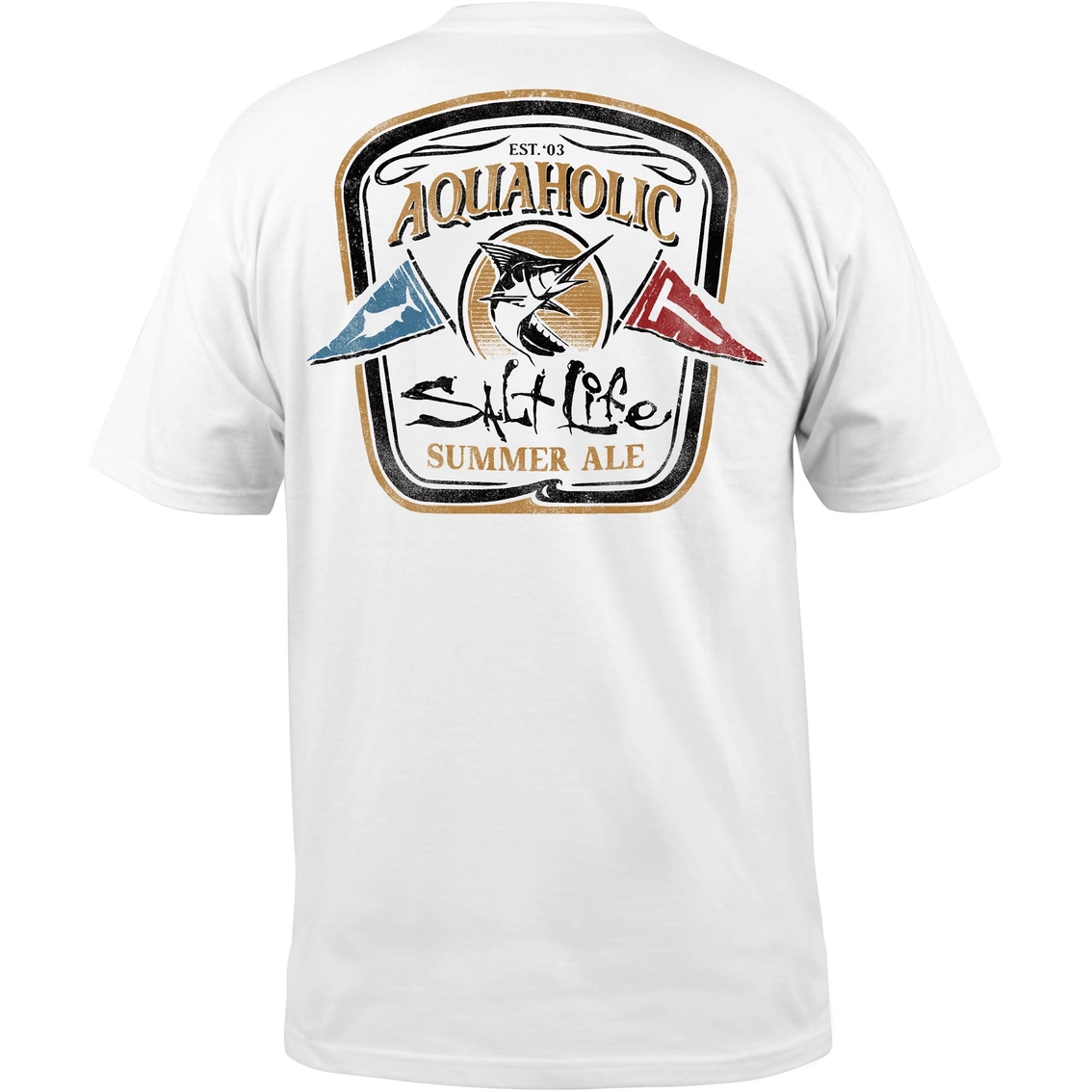 Salt Life Aquaholic Flags Pocket Tee | Shirts | Clothing & Accessories ...