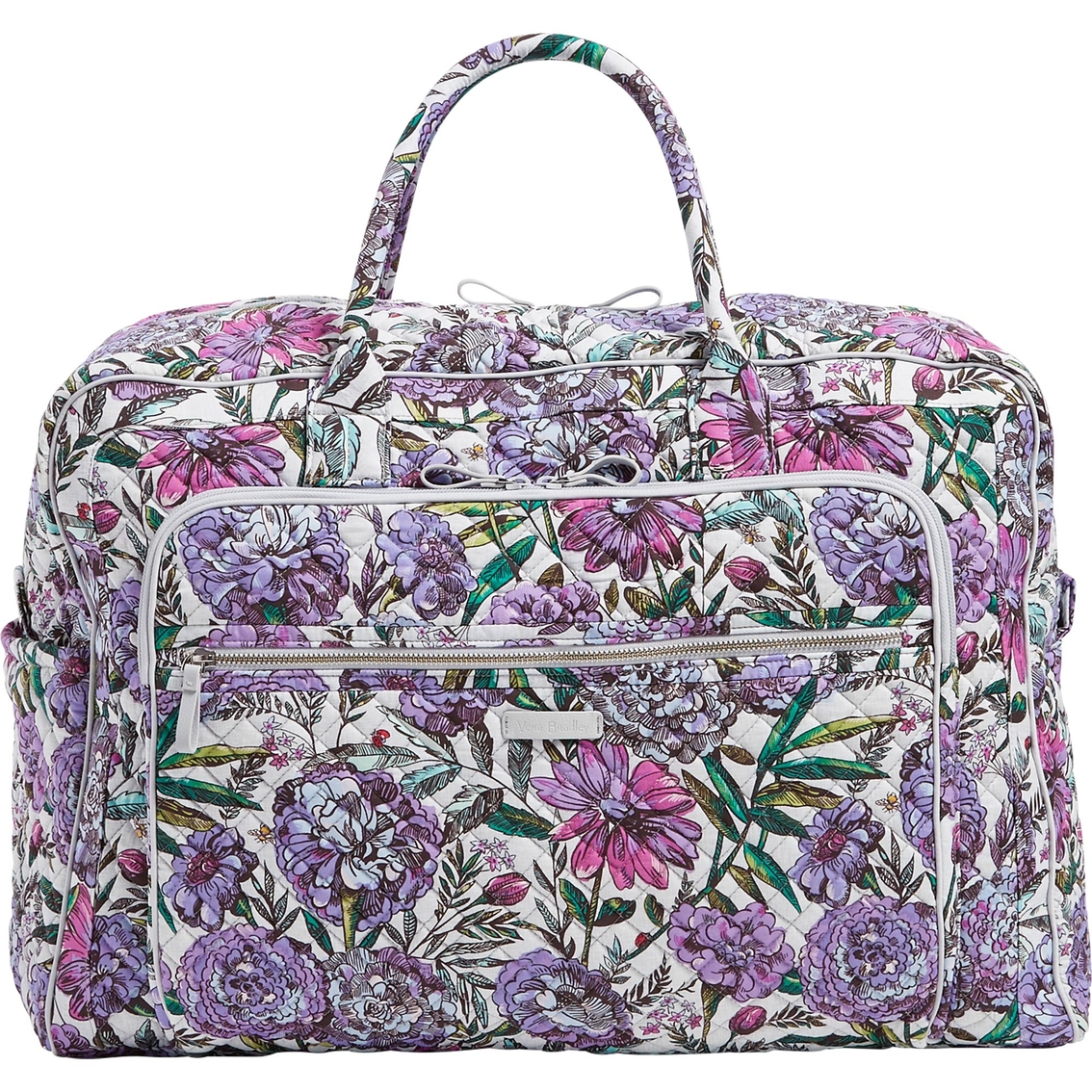 Vera Bradley Grand Weekender Travel Bag Signature Cotton, Lavender Meadow, Luggage, Clothing & Accessories