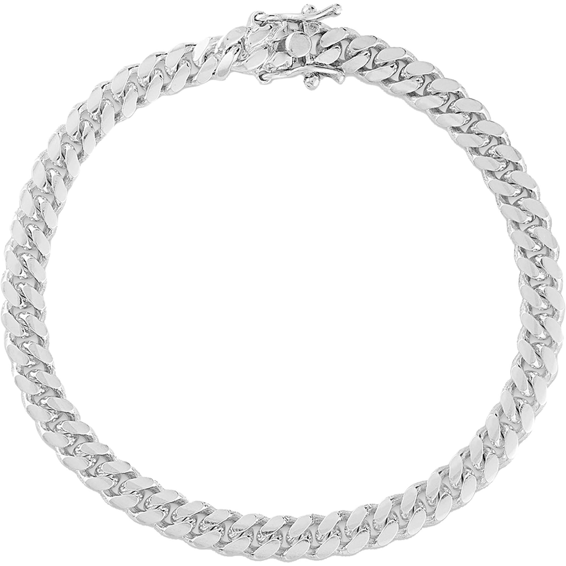 Sterling Silver 180 Miami Cuban Link Bracelet | Men's Bracelets ...