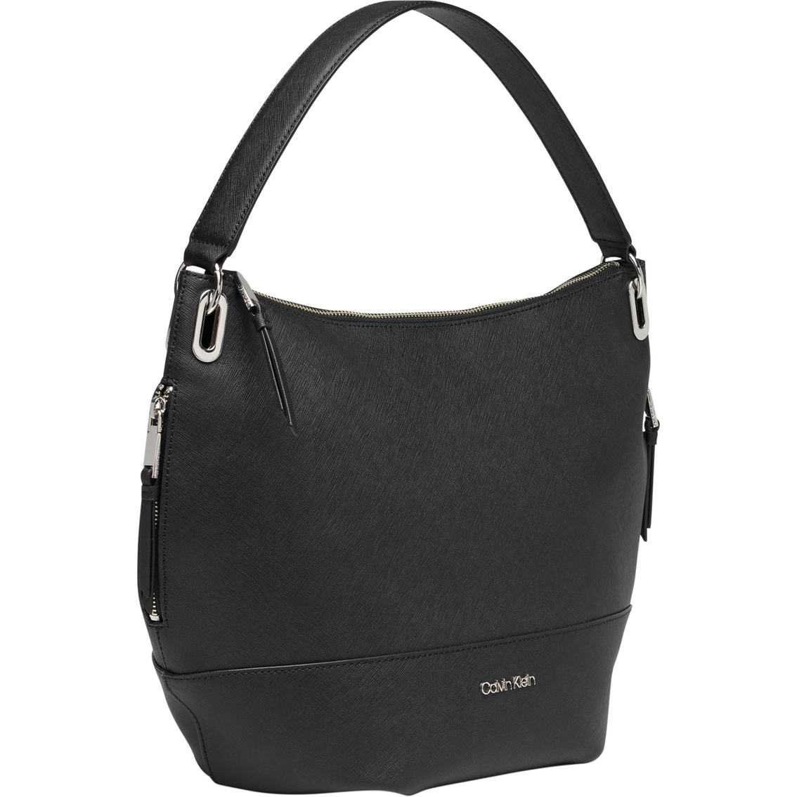 Calvin Klein Saffiano Leather Mercy Hobo Handbag