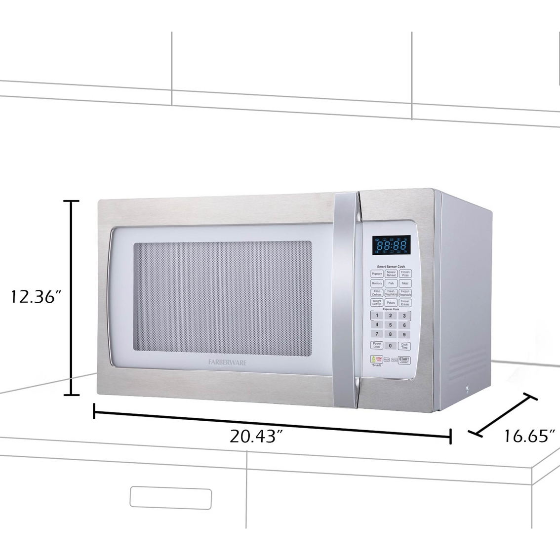 Farberware Professional 1.3 cu. ft. 1100 Watt Microwave Oven - Image 8 of 8