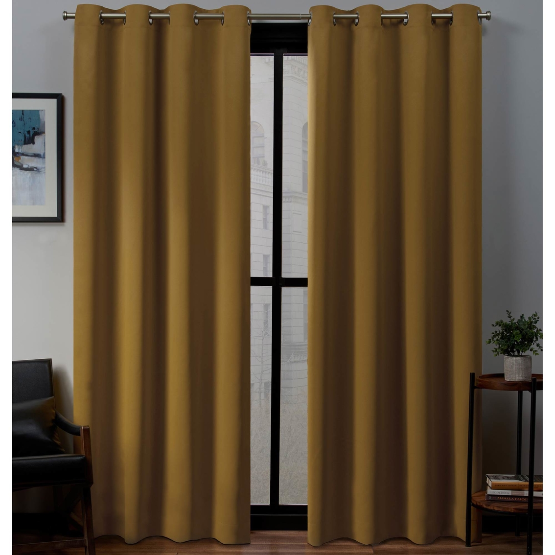 Exclusive Home Sateen Grommet Top Window Curtain Panels 52 X 84 In 2 Pk Curtains Drapes Household Shop The Exchange