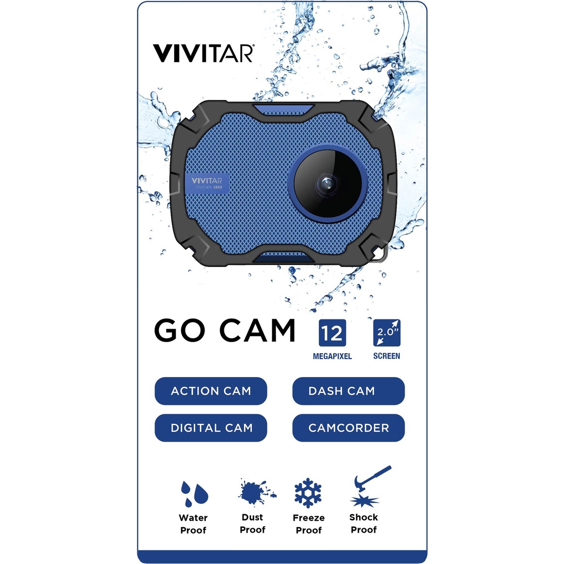 Vivitar DVR757 Go Cam HD Everything Proof Life Camera - Image 2 of 2