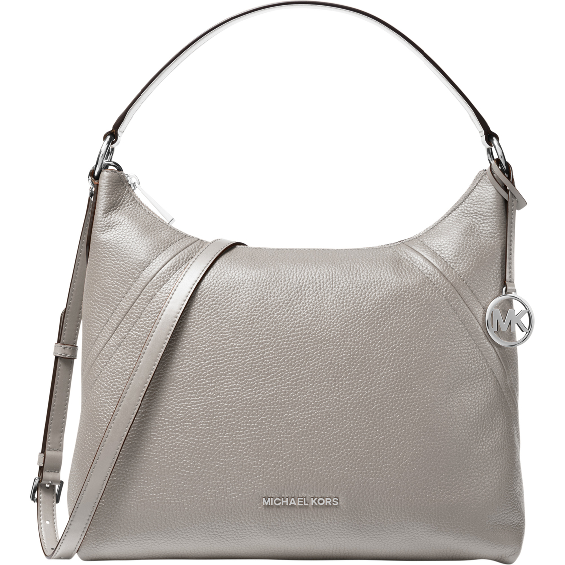 Michael Kors Aria Large Pebble Leather Shoulder Bag | Shoulder Bags ...
