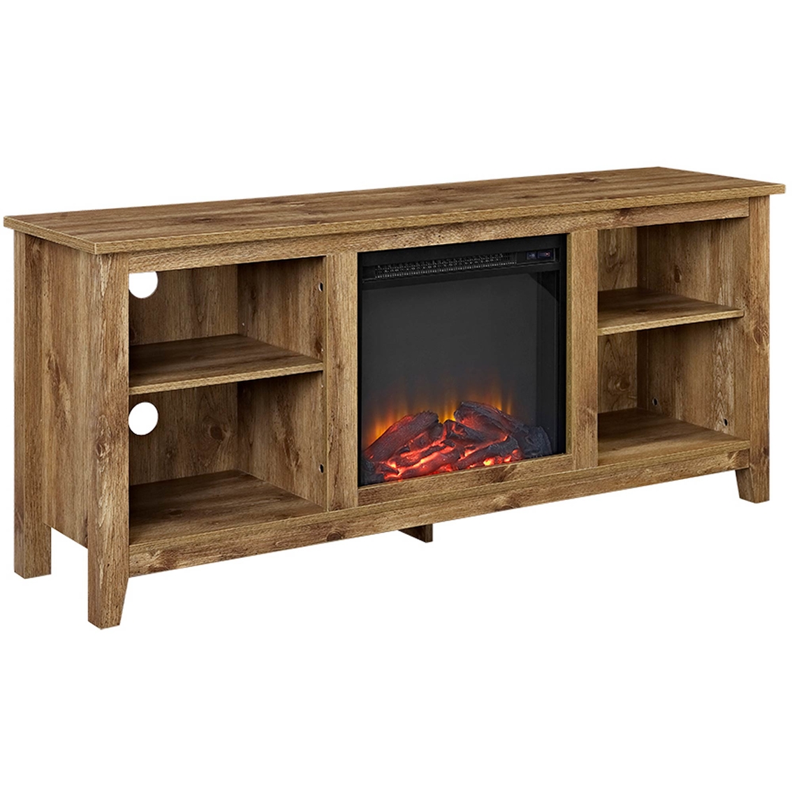 Walker Edison 58 in. Open Storage Fireplace TV Stand - Image 2 of 4