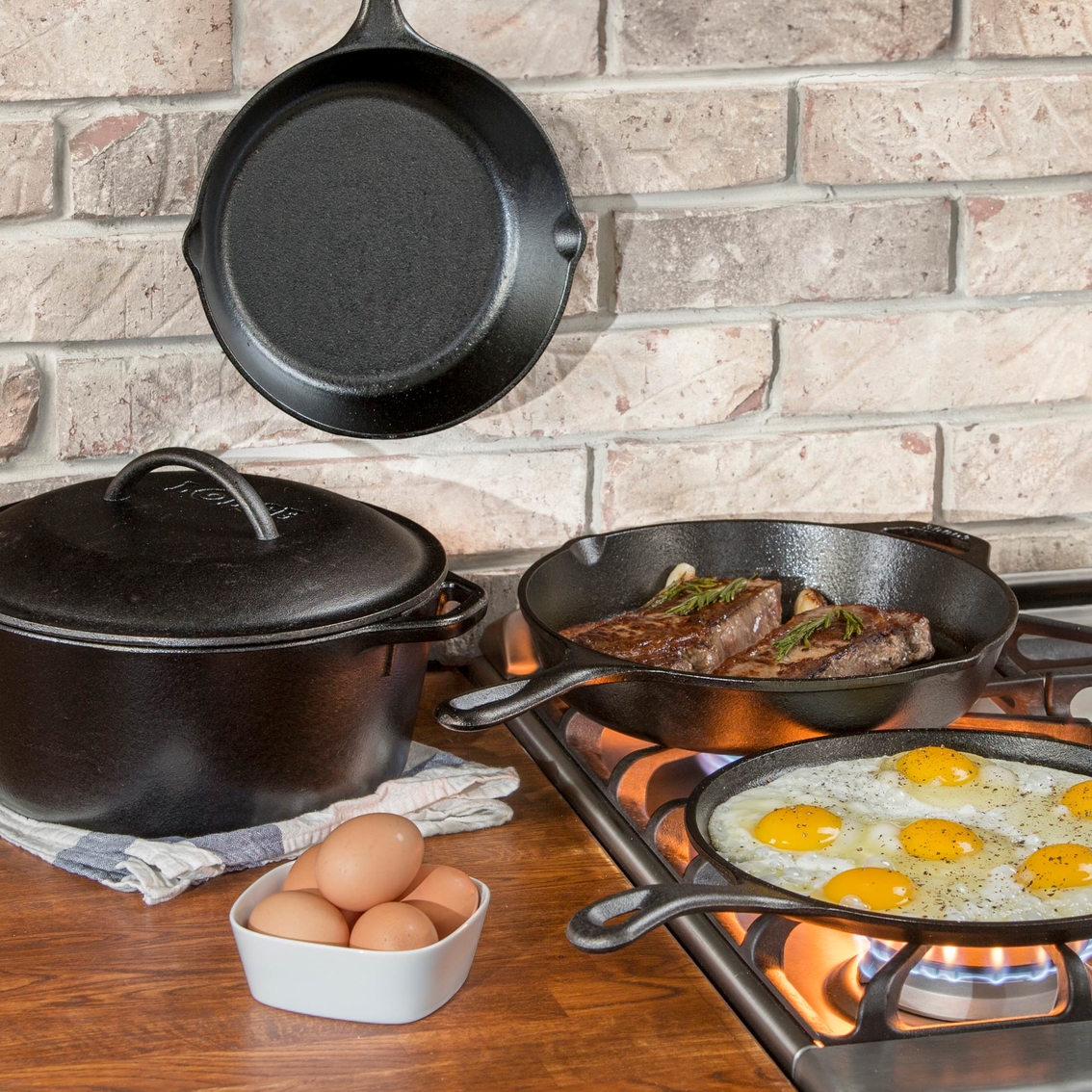 Lodge Cast Iron 5 pc. Cookware Set - Image 2 of 2